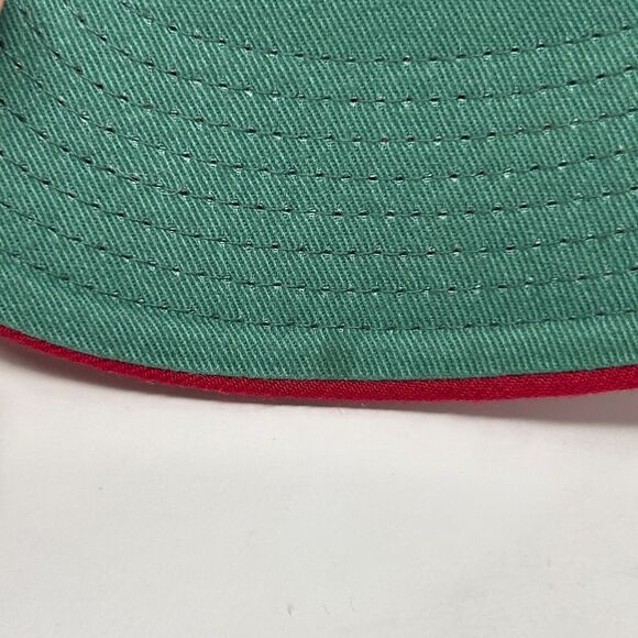 Vintage Nike Cardinal IG Hat Baseball Cap Glass Industries 90s Strapback Red - Picture 8 of 12